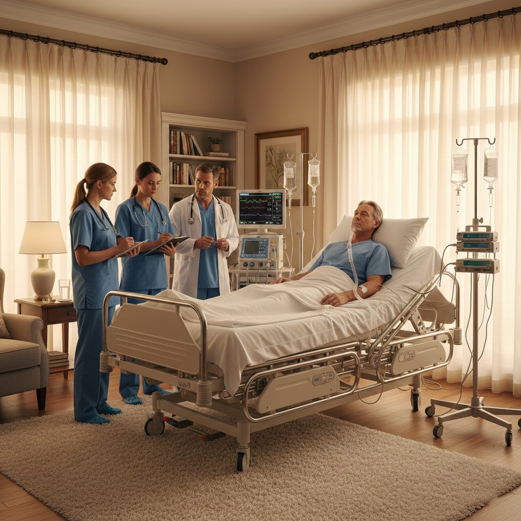 سرير عناية مركزة متاح